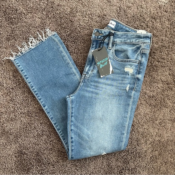 studio blue Jeans Studio Blue Emma High Rise Scissor Cut Indigo